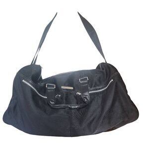 Versace Parfums Black Weekender Duffle Bag